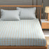 Bright King Size Bedsheet with Pillow Covers Blue Check